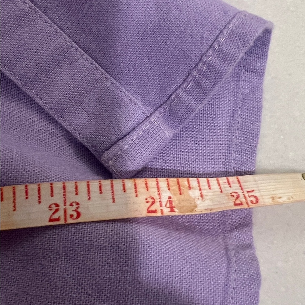 Sonoma Sleeveless Lavender Button-Front Ruffle Collar Top - Picture 7 of 7